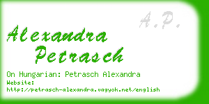alexandra petrasch business card